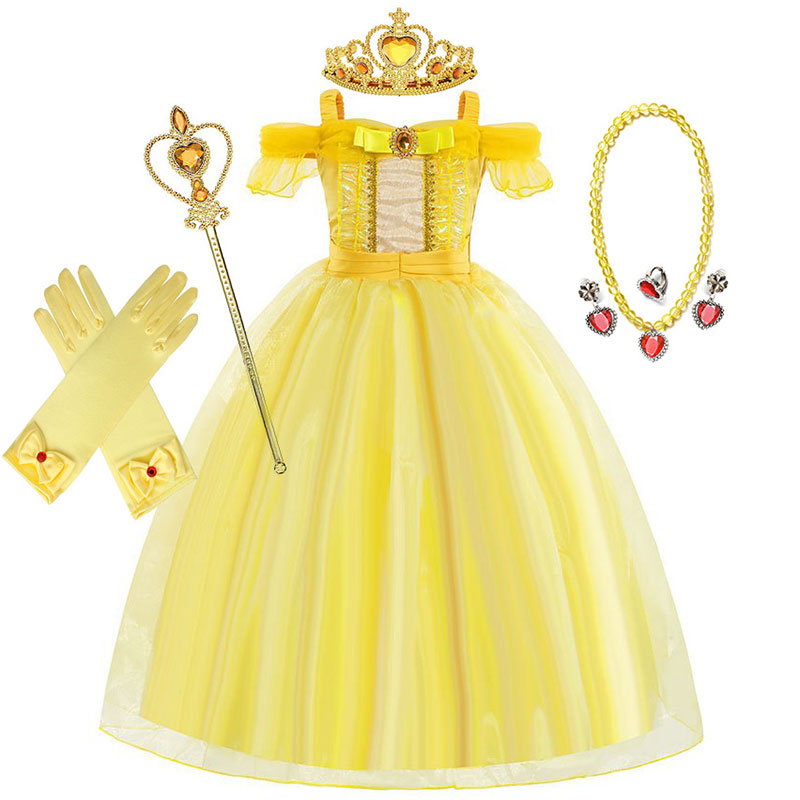 XYYEA Beauty and the Beast Princess Belle Dress