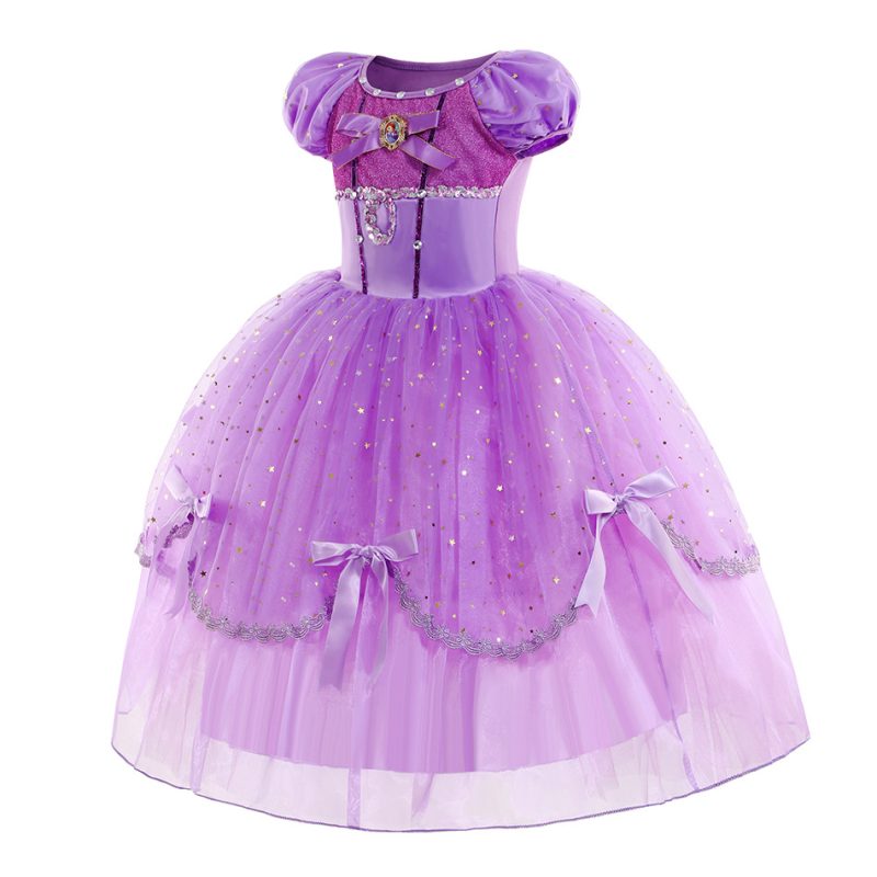 XYYEA Sofia Girls Mesh Puffy Princess Dress