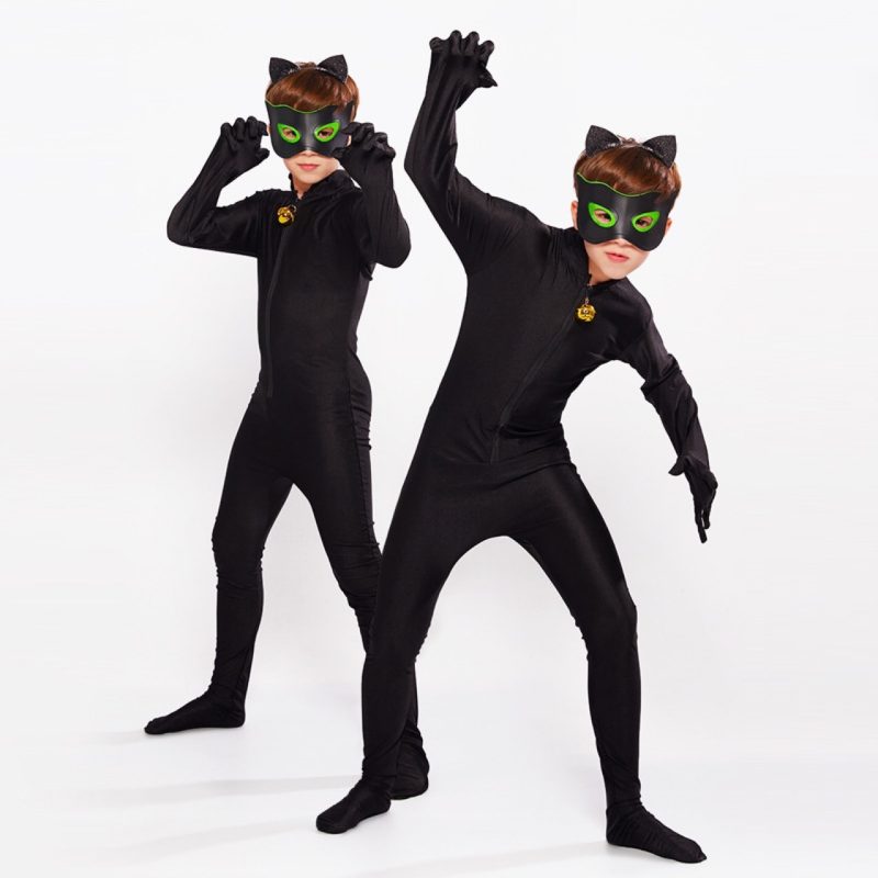 XYYEA Halloween Ladybug Girl Costume Black Cat Costume Children's Ladybug Onesie