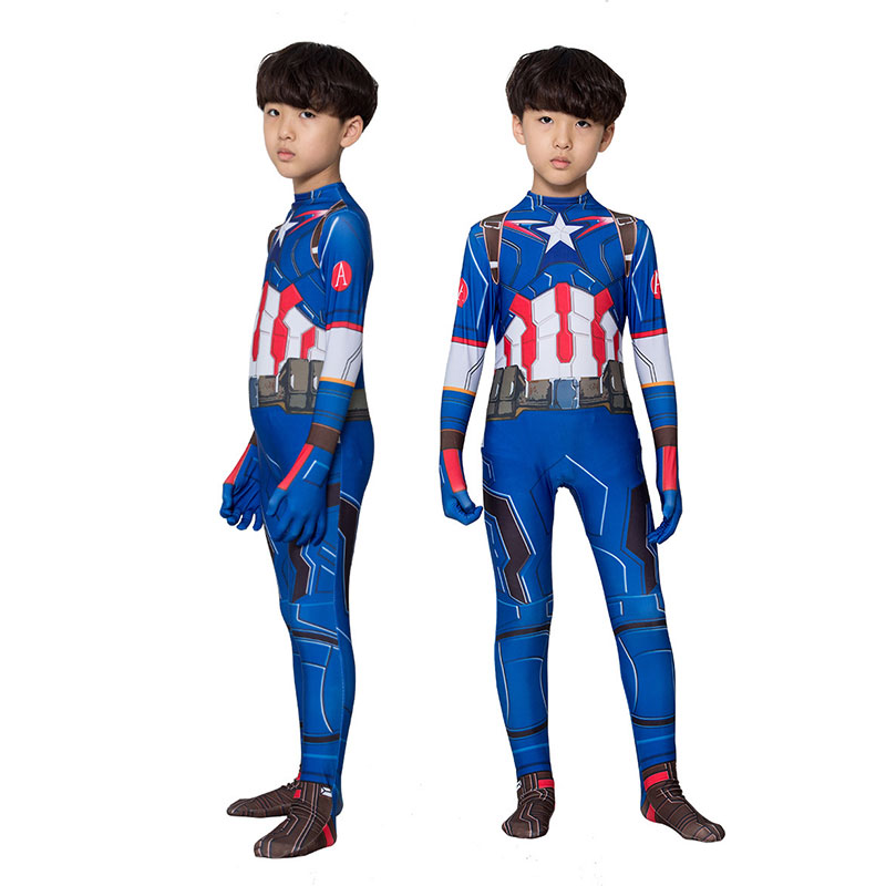 XYYEA Kids&men America Tv&movie Captain America bodysuit cosplay costume